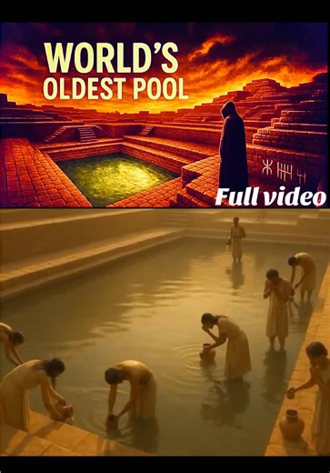 #TheOldest#Swimming #PoolonEarth!@zemtv_ @zemtv_ @zemtv_ #Welcometotheoldest #poolinhumanhistory-The Great Bath of Mohenjo Daro! Discovered in 1926, this 4500-year-old structure in Pakistan has left historians and archaeologists puzzled for decades. Was it just a swimming pool? Or was it something more... sacred?