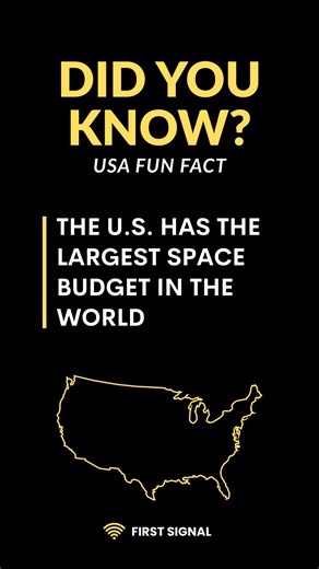 The U.S. leads the world in space spending — supporting satellites, exploration, and national security. Space infrastructure powers modern life. Follow First Signal for daily clarity. | First Signal