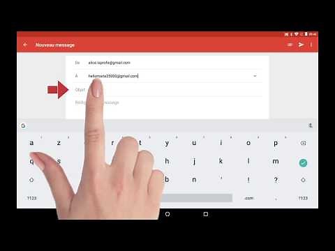 ENVOYER UN EMAIL avec Gmail sur tablette tactile