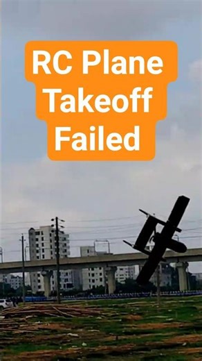 RC Plane Flight Test Failed During Takeoff By Hand Launch 🛩️🚫⚠️