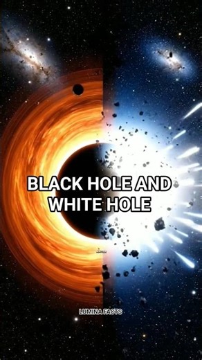BLACK HOLE AND WHITE HOLE EXPLAINED - LUMINA FACTS #space #blackhole