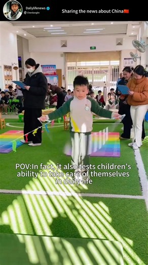 Physical fitness competition in kindergarten