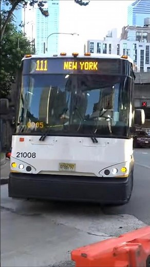 a new jersey transit motor coach Bus