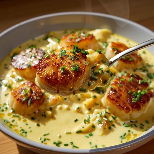 Saint-Jacques Sauce Normande 😍😍😍 Ingredients: • 12 noix de Saint-Jacques fraîches • 2 échalotes moyennes • 1 blanc de poireau .... 𝐋𝐚 𝐫𝐞𝐜𝐞𝐭𝐭𝐞 𝐜𝐨𝐦𝐩𝐥è𝐭𝐞 👇👇👇 | Cuisine avec Sophie