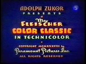 Peeping Penguins 1937 Max Fleischer Clasic Color Cartoonns