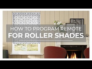 How to Program the Remote For Your William Morris Roller Shades
