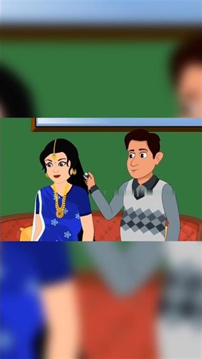 lambe balon wali Bahu Hindi moral story new #viral #cartoon #hindicartoon #shortsfeed #moralstor