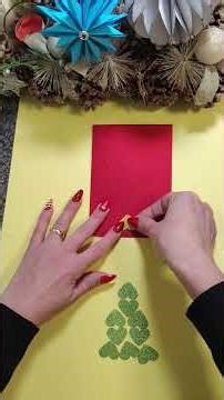 Easy & Cute DIY Christmas Card | Simple Handmade Holiday Card 🎄✨ #christmascard #christmasgift #diy