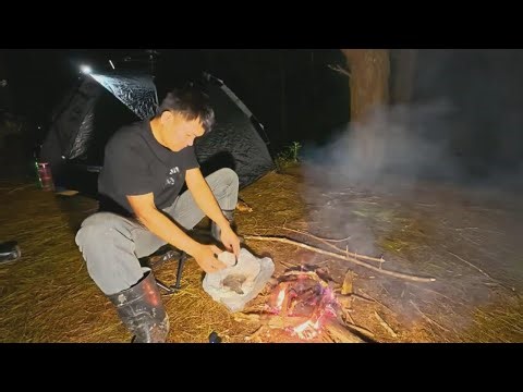 Camping im stillen Wald – Entspannung am Lagerfeuer