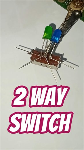 simple two way switch connection with led #diy #shortsfeed