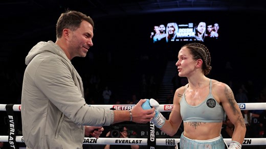 Eddie Hearn rubbishes 'last roll of the dice' talk after Terri Harper defeats Rhiannon Dixon | DAZN News CA