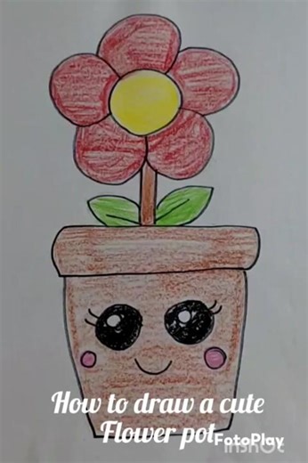#howtodraw#cute#flowerpot#drawing#tutorial#easy#beautiful#shorts#short#shortvideo#youtubeshorts#art
