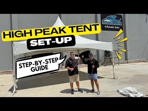 Step-by-Step: Set Up BounceWave's 20x20 High Peak Tent Easily!