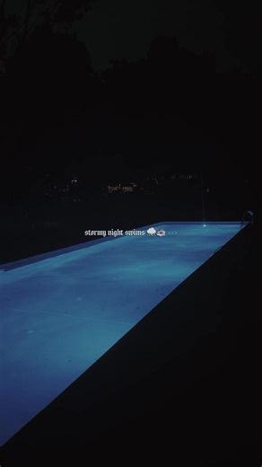 Relaxing Night Swim: A Journey Through Stormy Weather