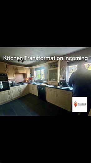 From tired & closed-off ➡️ bright, modern & open ✨ Sometimes at Phoenix Garage Conversions & Build, we take on more than garage conversions 🤓 This full kitchen renovation included structural works and stunning new bi-fold doors to completely transform the space 🔨🔥 Would you believe it’s the same room? #KitchenTransformation #BeforeAndAfter #RenovationTok #BuilderTok #BifoldDoors