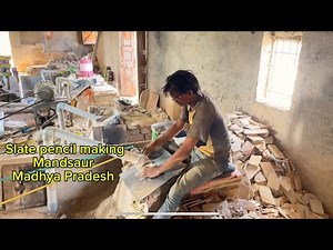 Slate pencil making tutorial / slate machine tutorial/ making video of triangle shapes || Mandsaur