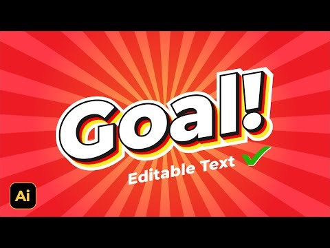 Multiple Layer Editable Text Effect Design | Adobe Illustrator Tutorials