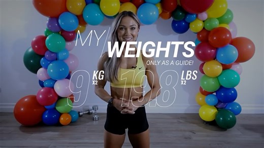 Caroline Girvan 60分钟 全身增肌塑形力量训练～～～跟练ing.