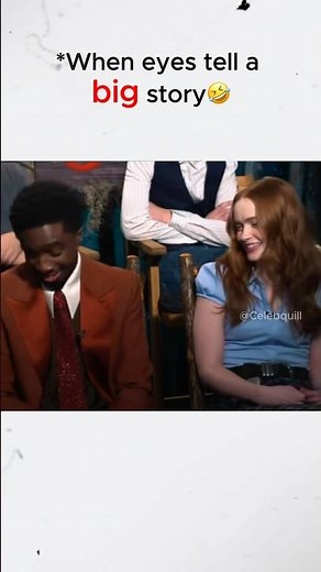When eyes tell a BIG story #sadiesink #calebmclaughlin