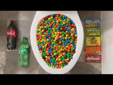 Will it Flush? - Coca Cola, Pepsi, Mentos, M&M's, Sprite, Candy