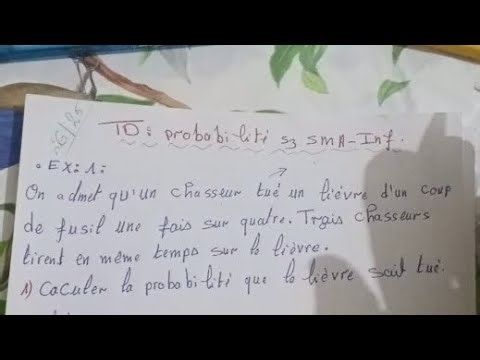 Fs, Tetouan. Probabilité et statistique S3 SMAI/( 2bac Pc. Svt.SM ) Exercice 1 TD1