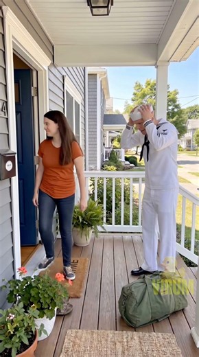 Sailor Drops To His Knees Before Meeting The Babies He Never Saw