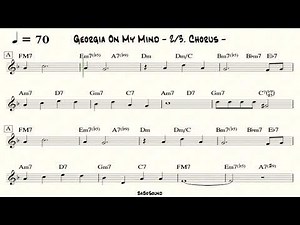 Georgia On My Mind Backing Track For Bass
