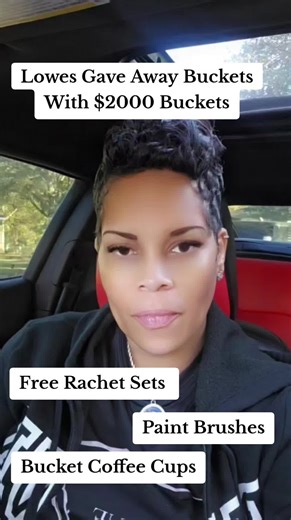 lowes showed out yesterday for the men at the Black Friday, sale they had a bucket with $2000 in it plus a ratchet set #lowes #blackfriday #bluebucket #2000 #fypage