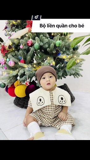 Bộ liền quần cho bé, mặc lên vừa mịn, mát mà còn dễ cưng. #rewiew #dochobeyeu #bolienquanchobe