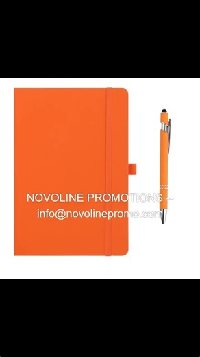 Custom A5 PU Leather Notebook and Pen Set #novolinepromotionalproducts #branding