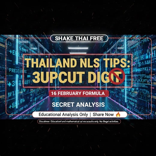 Thailand 16 Feb: 3up Cut Digit Secret Formula & Analysis Tips 🎯🔍 #DigitalCreator #CutDigitFormula #ThailandAnalysis #16FebLogic #EducationalVideo #3UpTips Disclaimer Educational and mathematical calculation results only No illegal activities | Shake Thai free
