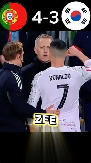 Ronaldo Angry Moments 😡 Portugal vs South Korea #ronaldo #messi