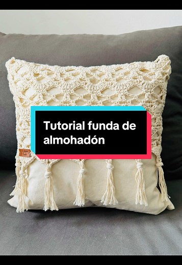 Tutorial de funda de almohadón en crochet