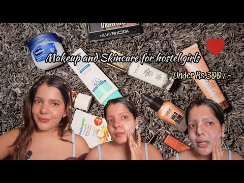 Affordable Makeup & Skincare Routine For Hostel Girls \\ Look Pretty In Budget ❤️💅🏻 \\ D BeautyBlush