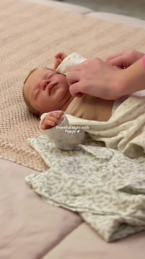 Night Routine with Reborn Baby Doll Poppy 🤍🪽