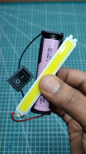 DIY Flashlight Fast ⚡ Using Lithium-Ion Battery #DIYFlashlight #LithiumIonBattery #LifeHack