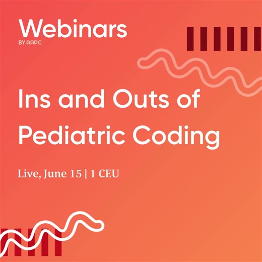 AAPC Webinars — check out what’s in store for June! Learn More. Earn CEUs. Engage yourself. https://hubs.la/Q01cqrgP0 | AAPC