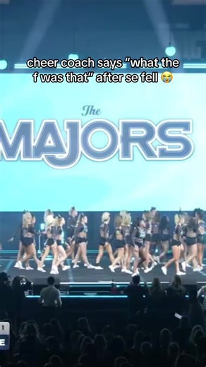 This is so funny the mic was his op #cheer #seniorelite #cheertok #cheerleading #fail