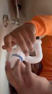 How to install the p-trap or drain for your bathroom sink