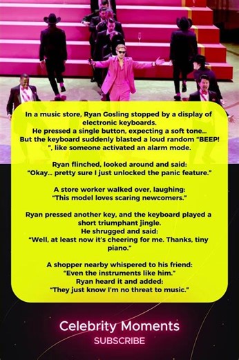 Ryan Gosling Gets Jump-Scared by a Keyboard 😂