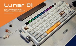 KeysMe Lunar 01 fully customizable mechanical keyboard