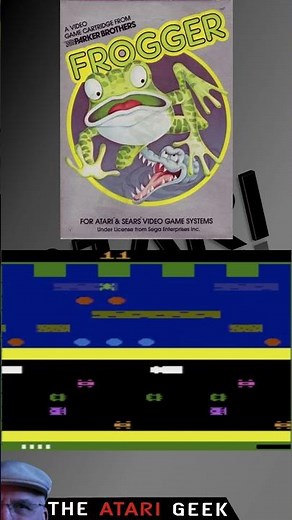 Atari 2600 Box Art vs Game Play - Frogger # retro #gaming #gameshorts #gamehelp