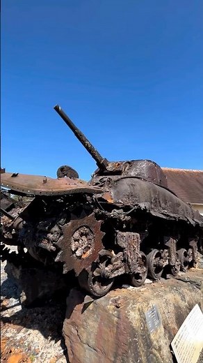 D-Day Sunken Tanks Of Omaha Beach #wwii #history #military #ddaytour #shermantank #shorts