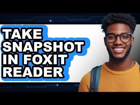 How to Take Snapshot in Foxit Reader (updated)