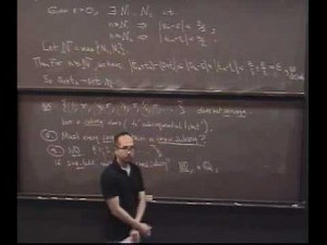 Real Analysis, Lecture 16: Subsequences, Cauchy Sequences (5/8)