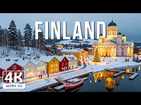 Finland’s Winter Wonderland 4K ❄️ | Snowy Forests, Arctic Lights & Tranquil Nordic Ambience