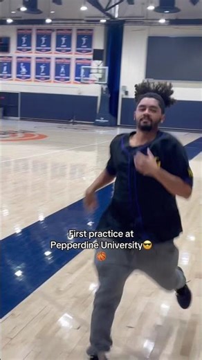 First practice at Pepperdine University 🏀👀￼