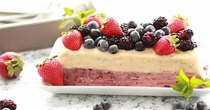 2K views · 60 reactions | Turn frozen FRUIT into this delicious Vanilla Berry "Ice Cream" Cake with Yonanas! It's a crowd-pleaser that is perfect for holiday parties! | Yonanas | Facebook