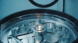 Exploring advanced laboratory techniques for chemical analysis and research in a modern facility Stock Video