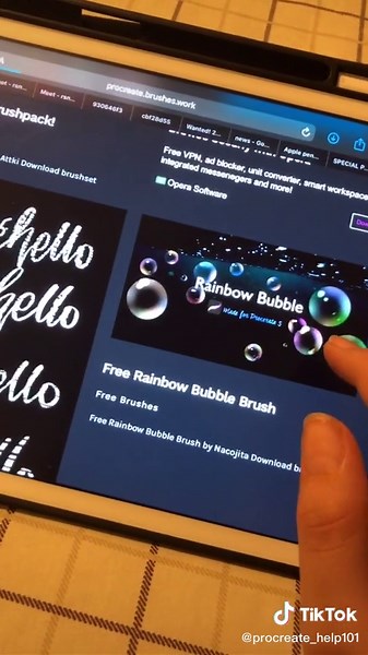 Free Procreate Stamps and Brushes Tutorial